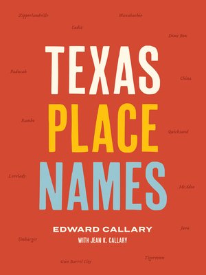 Texas Place Names - ebook